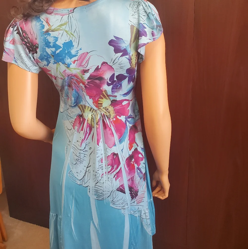 Apt. 9 Floral and Butterfly Printed Summer Dress - Picture 8 of 13